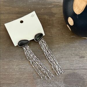 Free People Semi Precious Stone Long Earrings